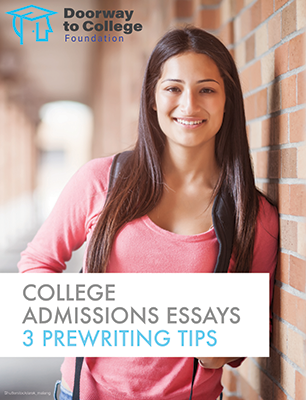 Click for PDF: College Admissions Essays: 3 Prewriting Tips